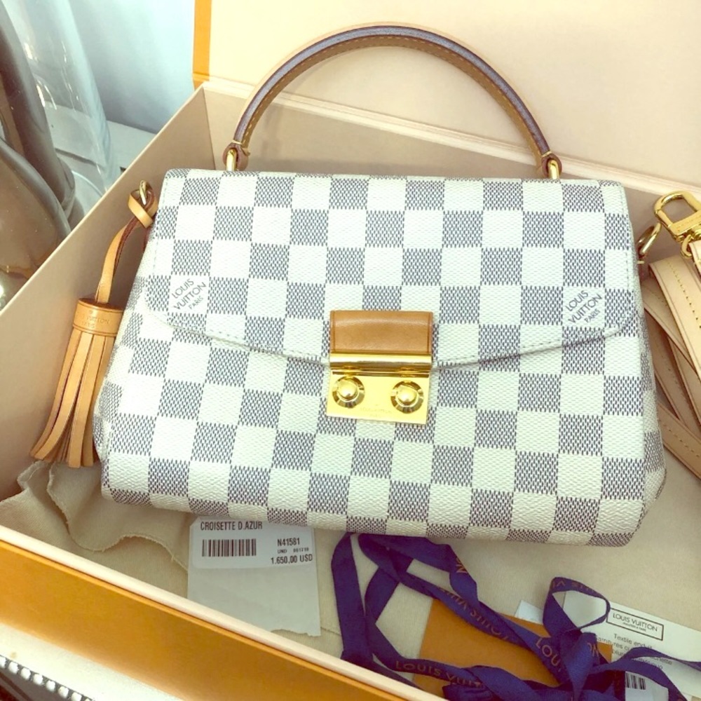 Louis Vuitton Damier Azur Croisette crossbody